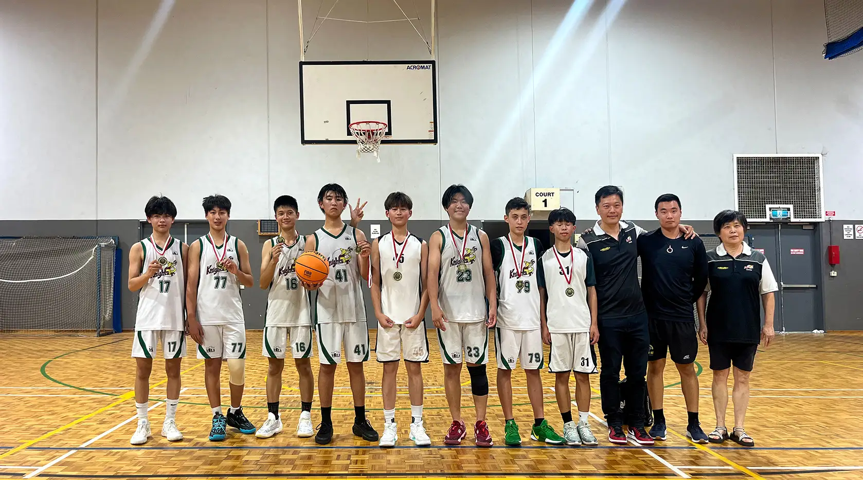 U16 Knights red Basketball Team